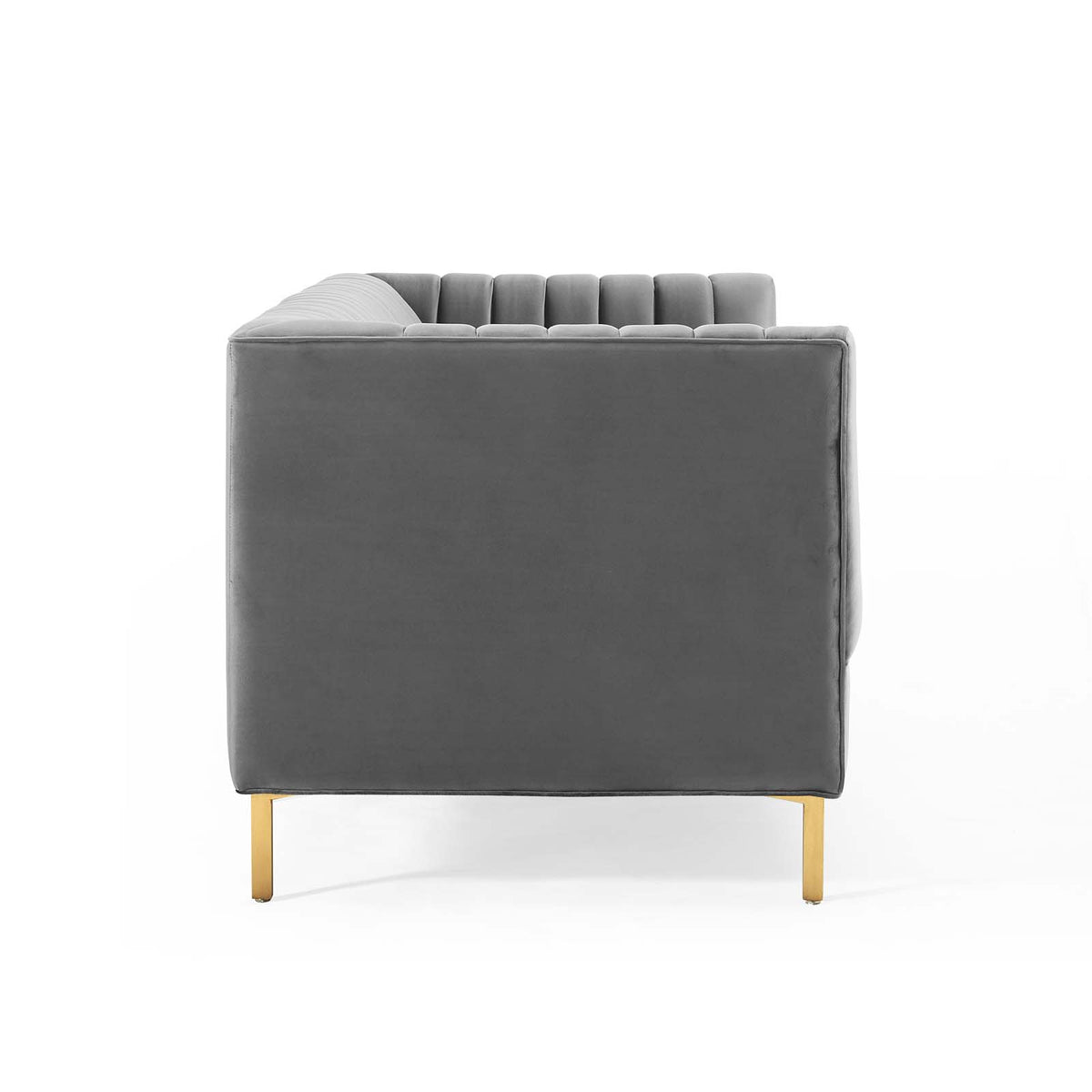 Gray Performance Velvet Sofa U3536