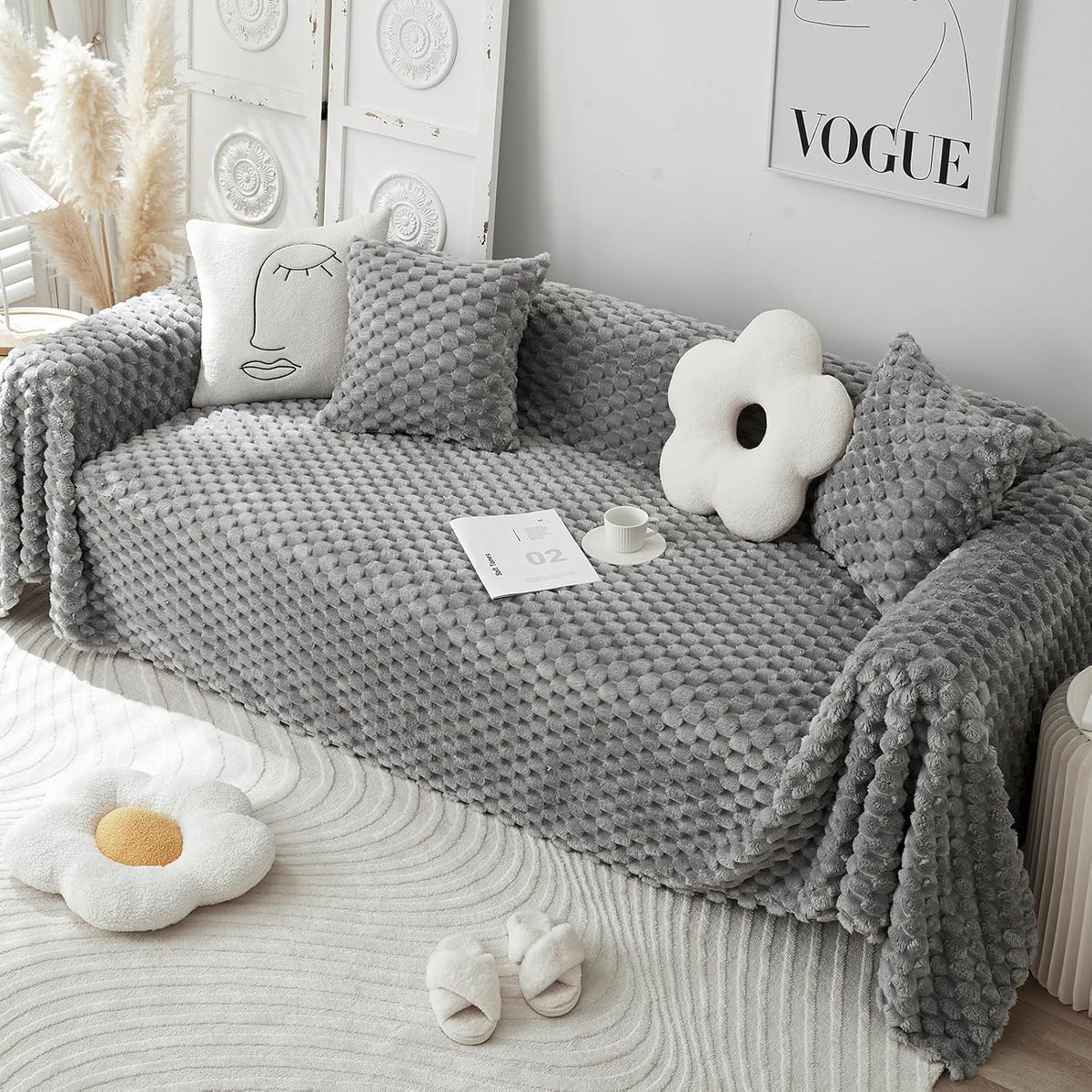 Winter Thickening Cotton Blend Sofa Slipcover M810