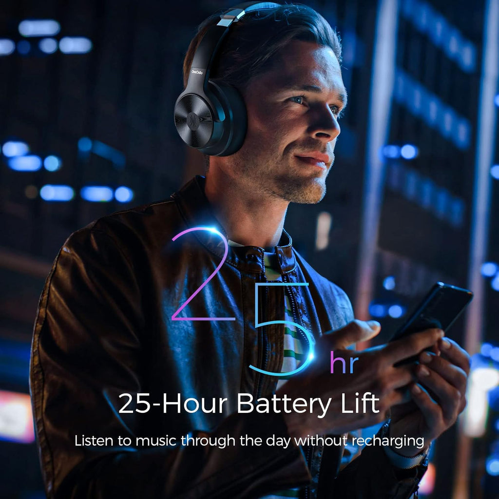 Active Noise Cancelling Wireless Over Ear Bluetooth Headphones G242