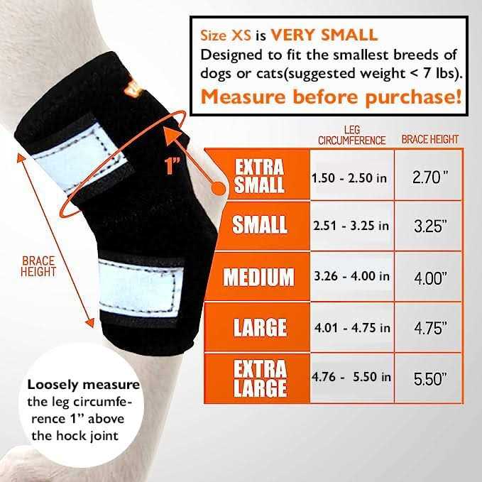 Small Dog Rear Leg Support Splint Braces X6721