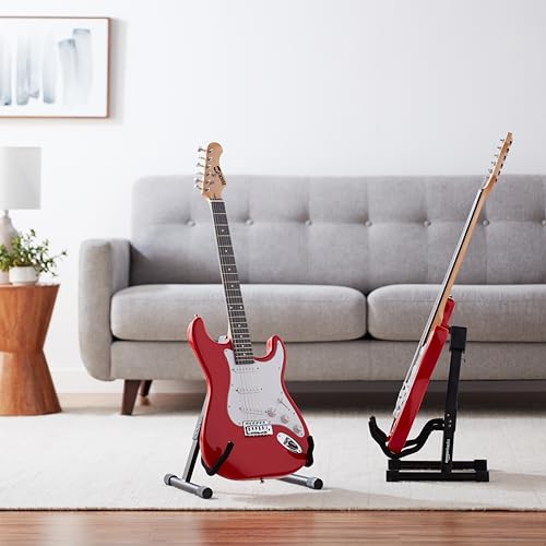 Adjustable Folding A-shape Guitar Stand Black B18456