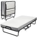 Folding Bed with Memory Foam Mattress Cot Size R523