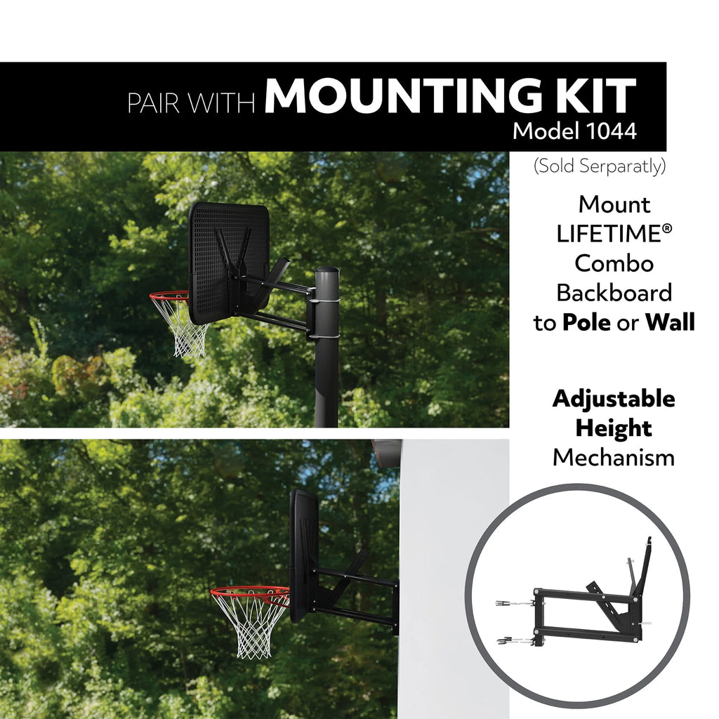 Basketball Backboard and Rim Combo 44 inch Polycarbonate K24310