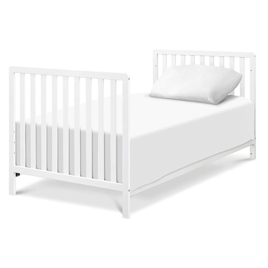White 4-in-1 Convertible Mini Crib with Trundle Drawer D6562