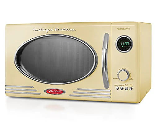 0.9 cu.ft 800-Watt Yellow Countertop Microwave Oven B571