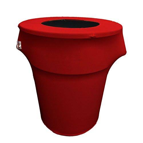 Lilac Stretch Trash Can Cover 44-gallon Round Z105