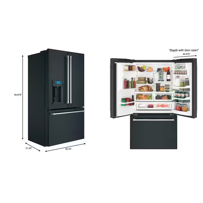 22.2 cu. ft. Smart French Door Refrigerator with Hot Water Dispenser C435