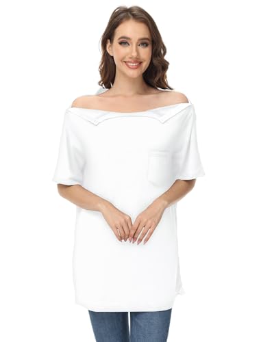 Unisex Snap Post Shoulder Surgery Shirt Adaptive Clothing P1445
