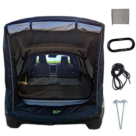 Black Rainproof Portable Tent for SUVs Camping J1974