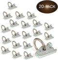 20 Heavy Duty Steel E-Track O-Ring Tie-Down Anchors with Spring Fittings J7529