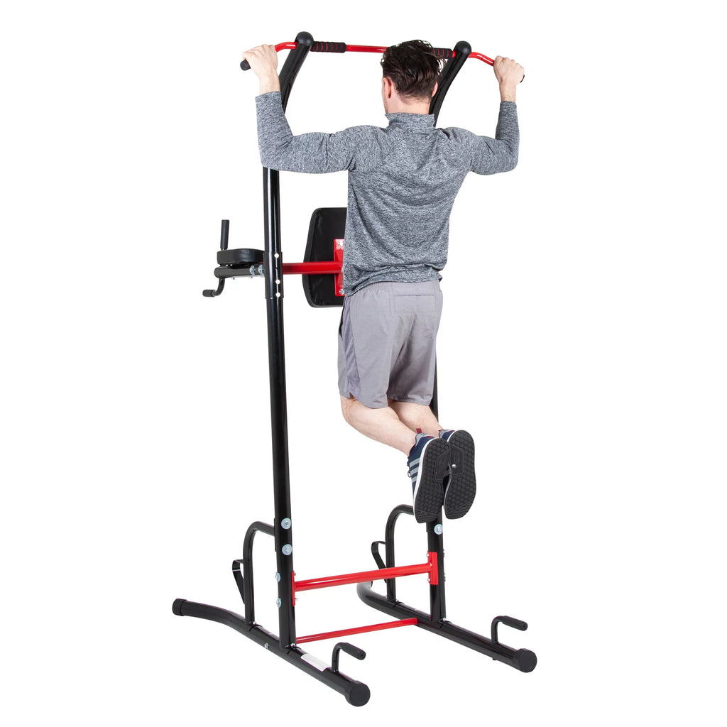5-Station Power Tower with Pull Up, Push up, Dip Bars F961