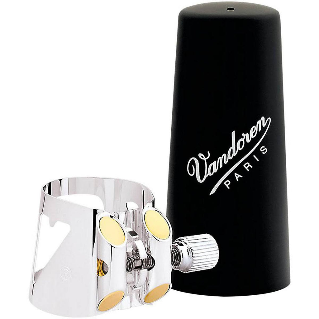 Silver-Plated Bass Clarinet Ligature with Plastic Cap L28760