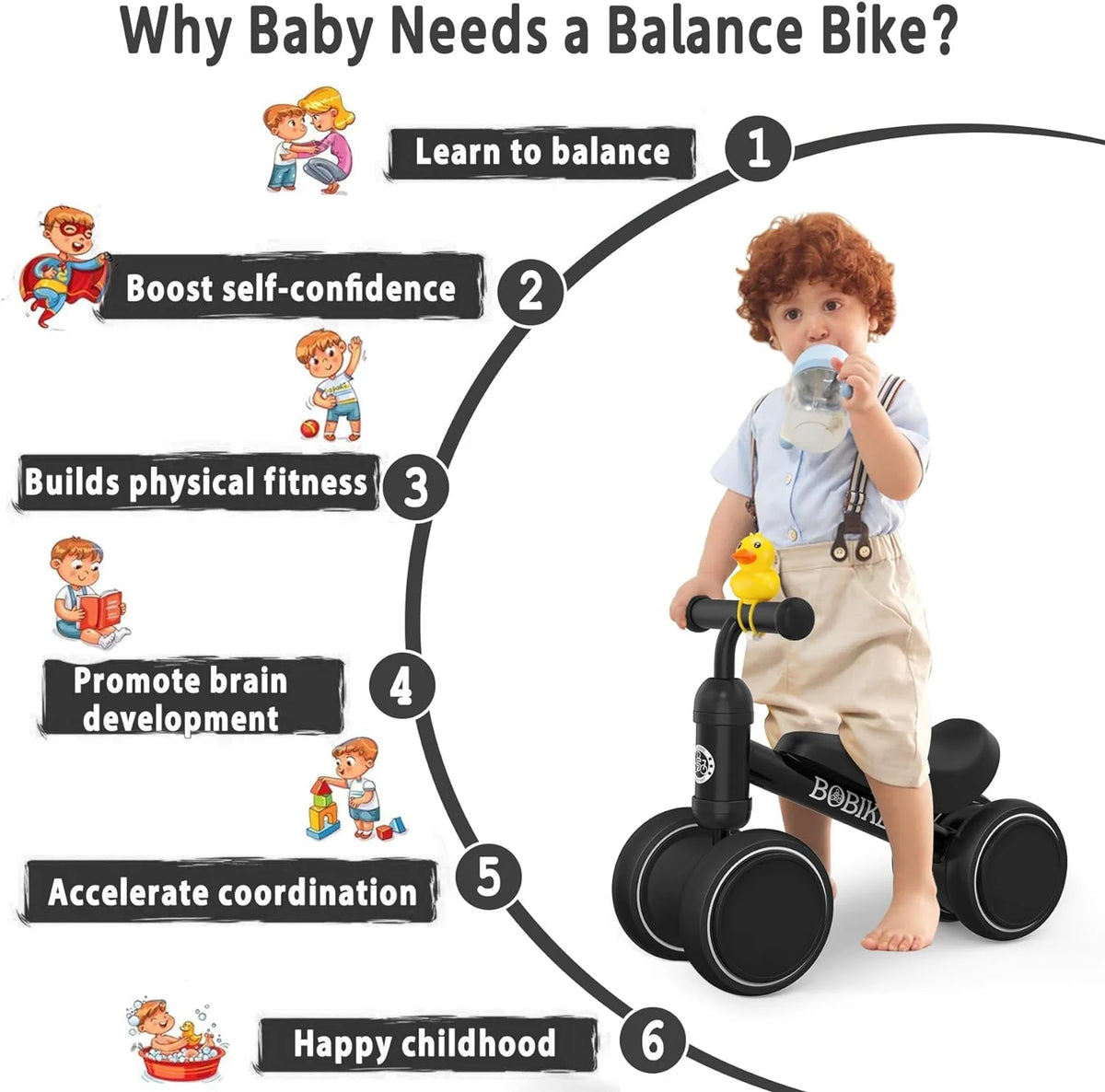 Baby Balance Bike Pink A1487