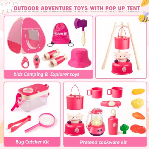 Kids Camping Set with Tent and Campfire D472