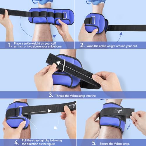 1 Pair Adjustable Ankle Weights T383312