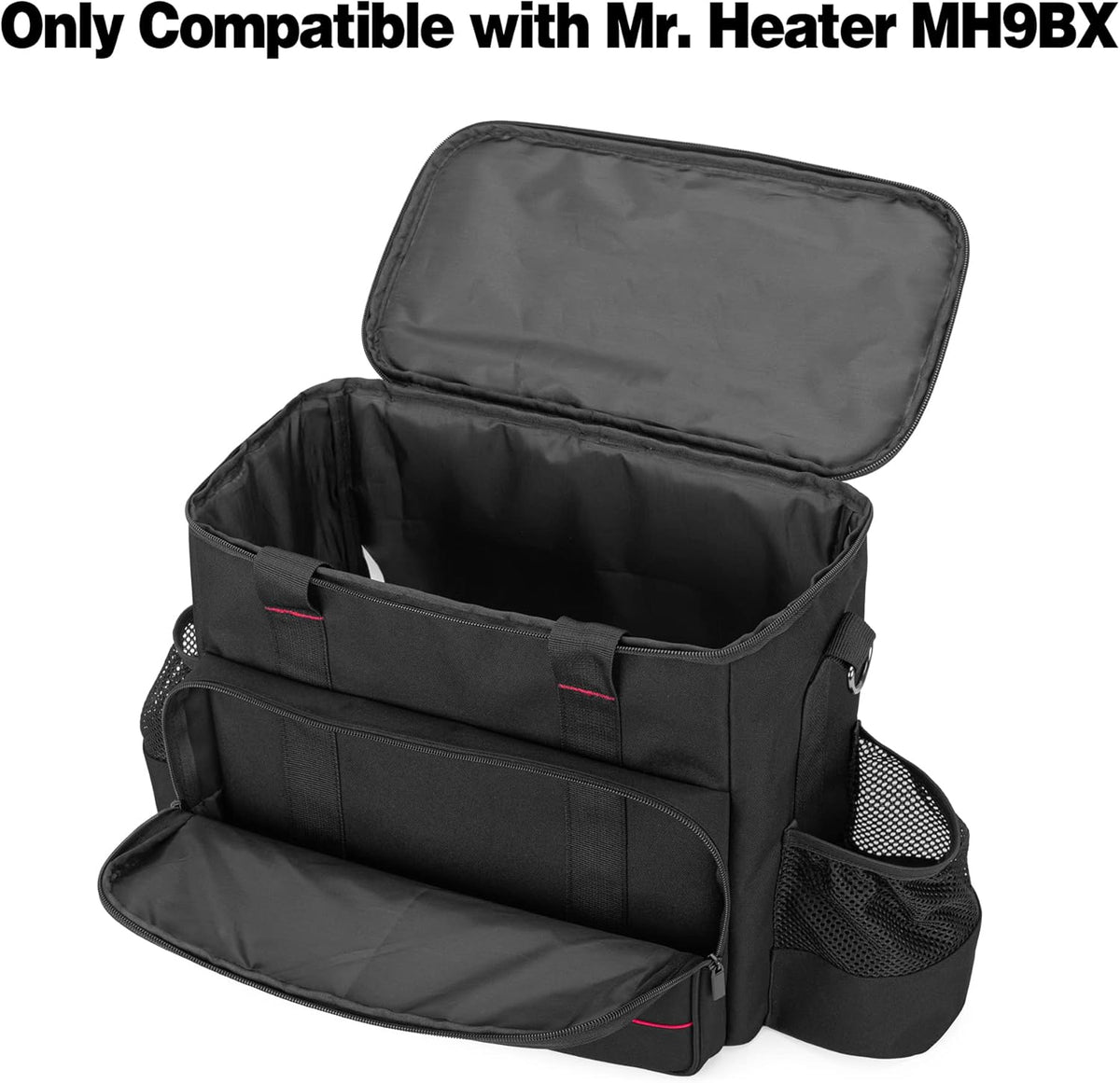 Portable Heater Carry Bag with Pockets and Handles Black R47278