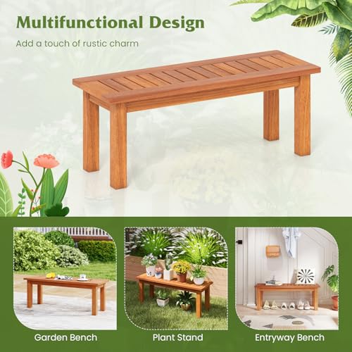 Wooden Plant Stand with Teak Oil Finish E932