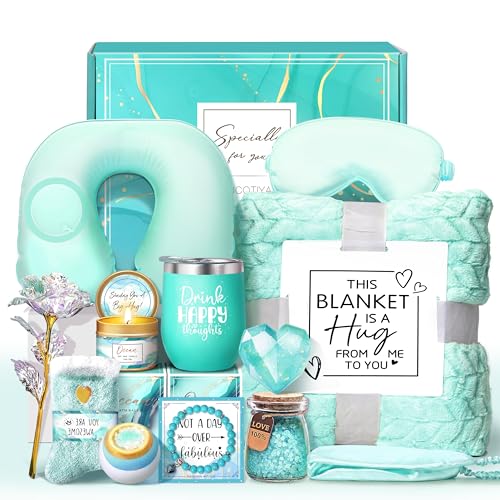 Ocean Relaxing Spa Gift Basket Care Package with Blanket L654841