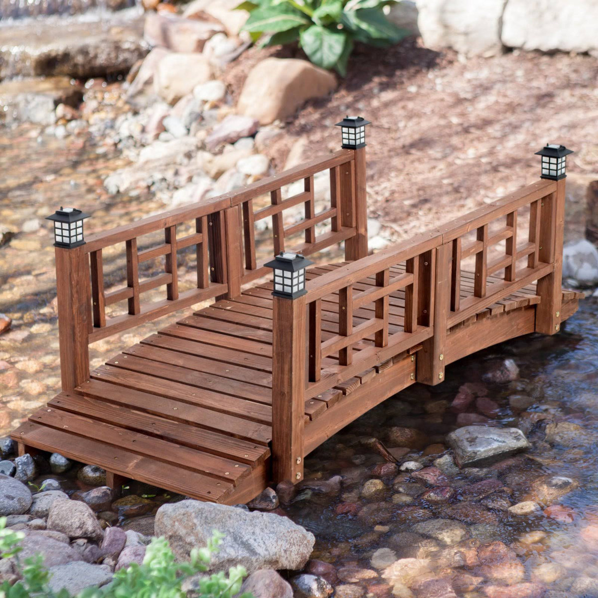 6 ft. Garden Bridge with LEDs N14987