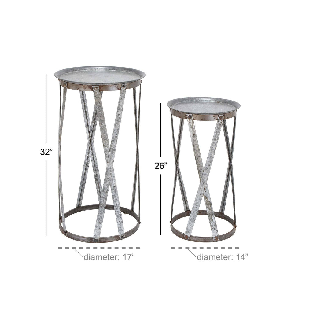 Metal Pedestal (Set of 2) E22125