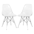 Clear Molded Side Chair Set of 2 K313729