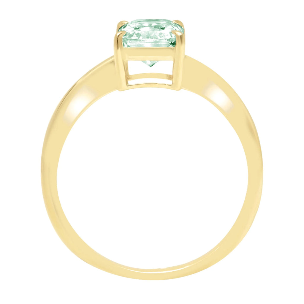18k Yellow Gold Solitaire Ring Z982