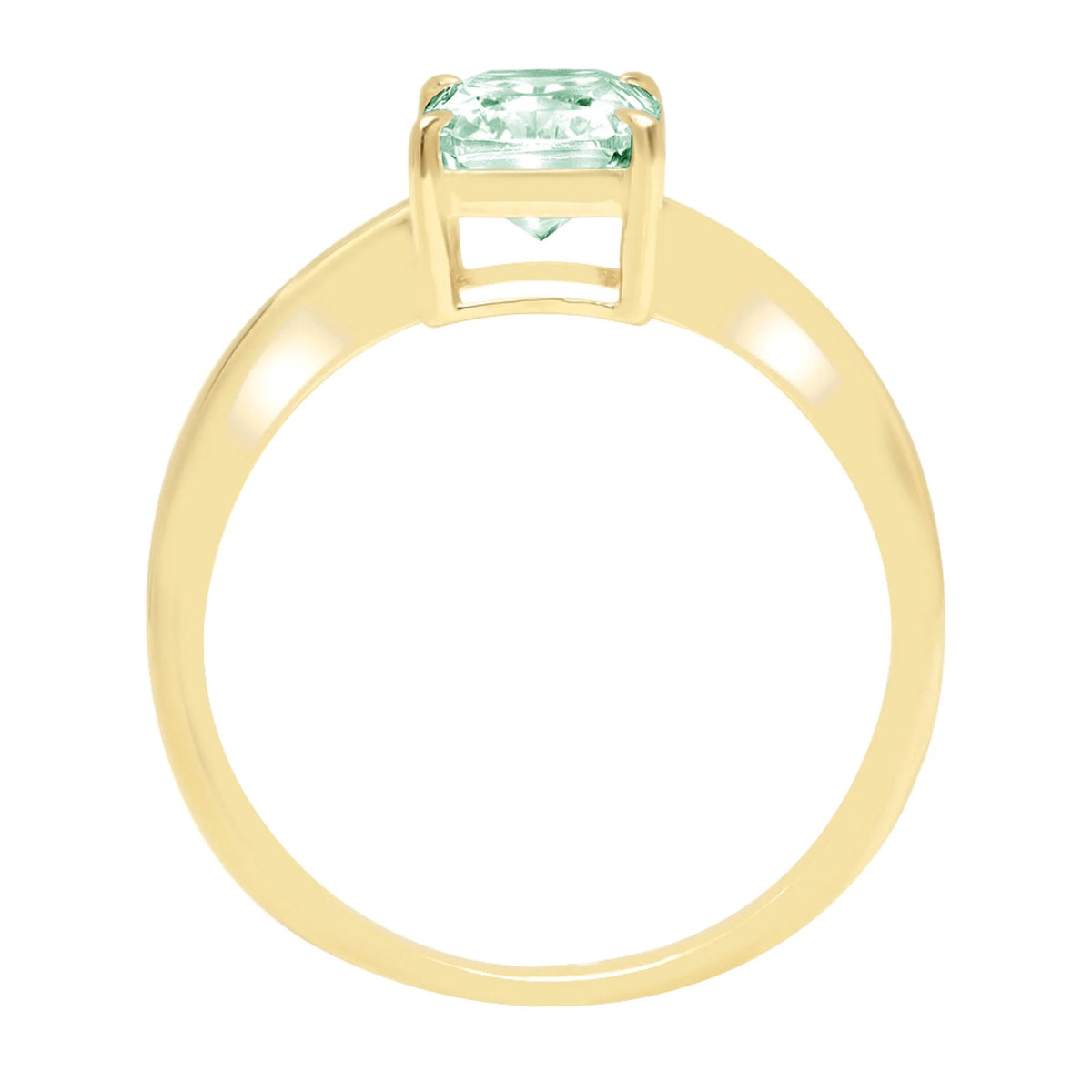 18k Yellow Gold Solitaire Ring Z982
