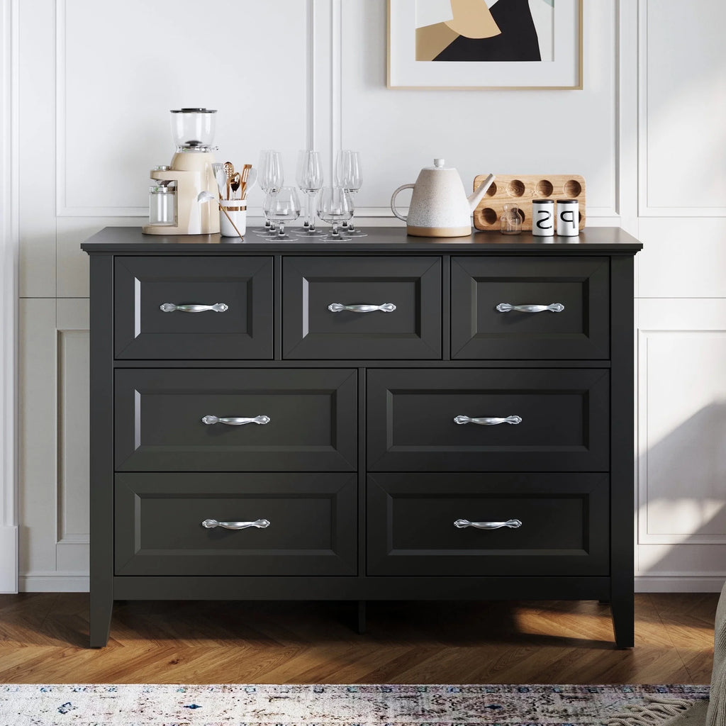 Rustic Oak 6 Drawer Dresser D797