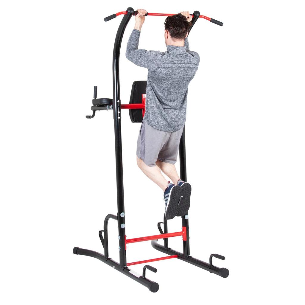 5-Station Power Tower with Pull Up, Push up, Dip Bars F961