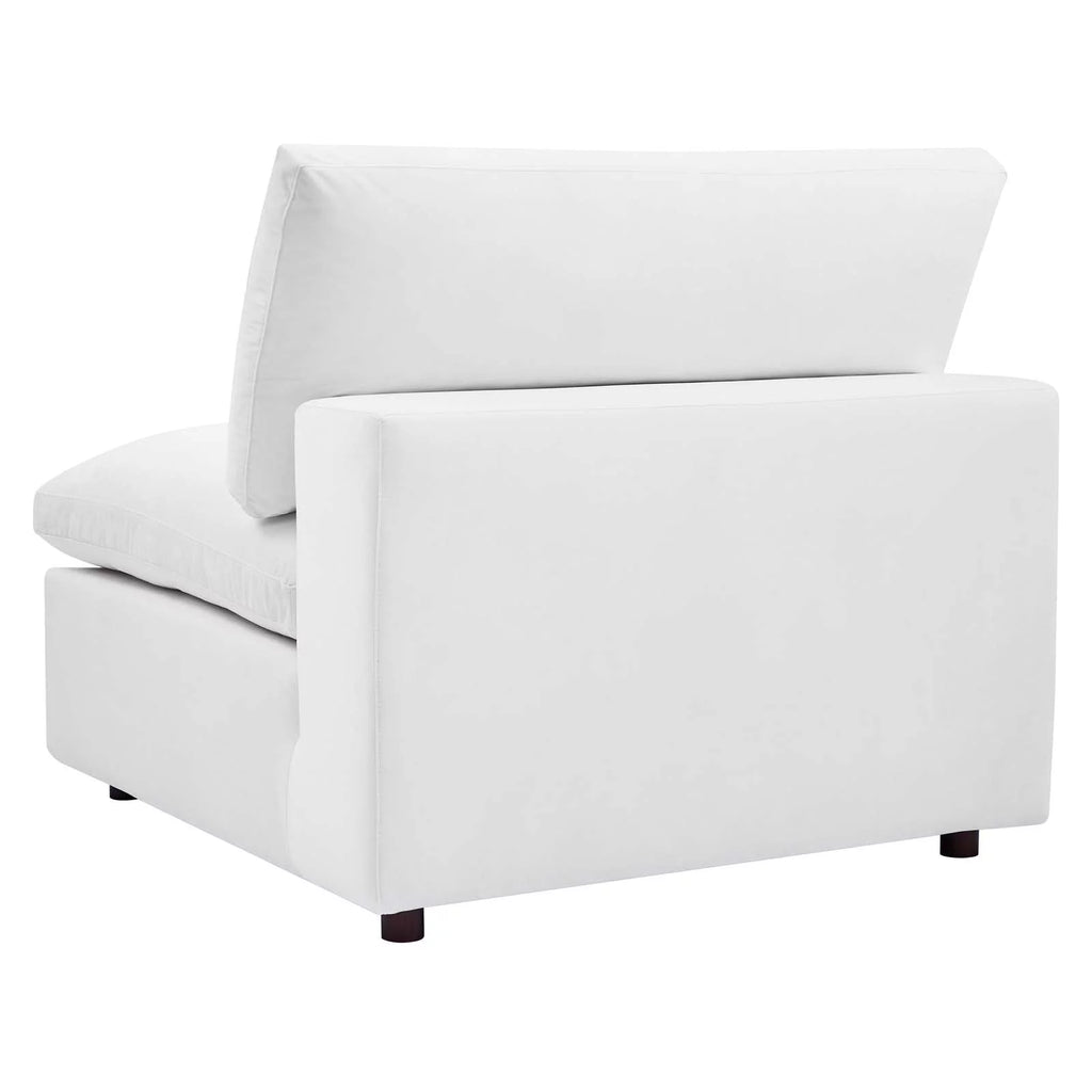 White Velvet Sectional Sofa Set I28990