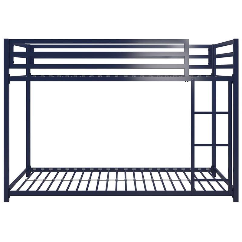 Blue Twin Over Twin Metal Bunk Bed X79187