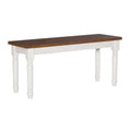 Mason Bench in White/Brown O833378