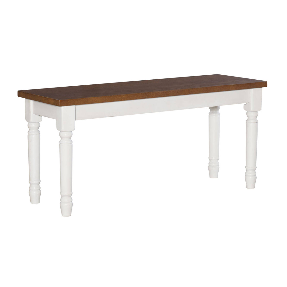 Mason Bench in White/Brown O833378