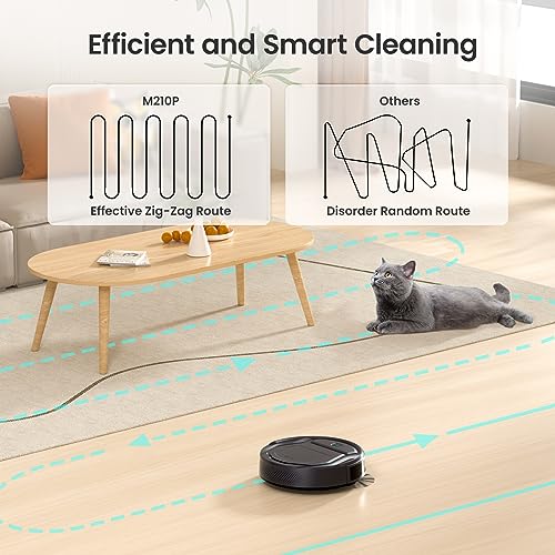 Robot Vacuum Cleaner, Super Thin, Powerful Suction, Quiet, Self-Charging, Grey Q7803