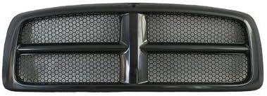 Black Plastic Grille for Dodge RAM 1500/2500 D335361
