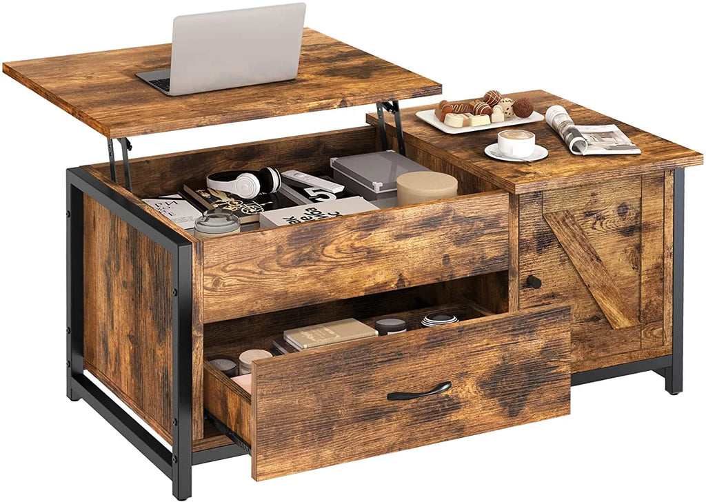 41.7" Lift Top Coffee Table with Storage Drawer Z98124