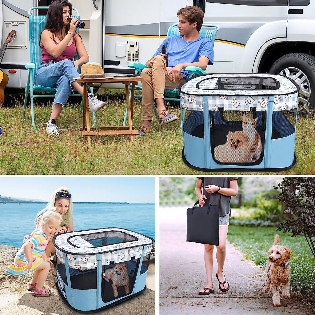 Portable Foldable Pet Playpen with Handbag Z9521
