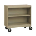 36 in. Tropic Sand Metal 2-Shelf Bookcase with Adjustable Shelves A11639
