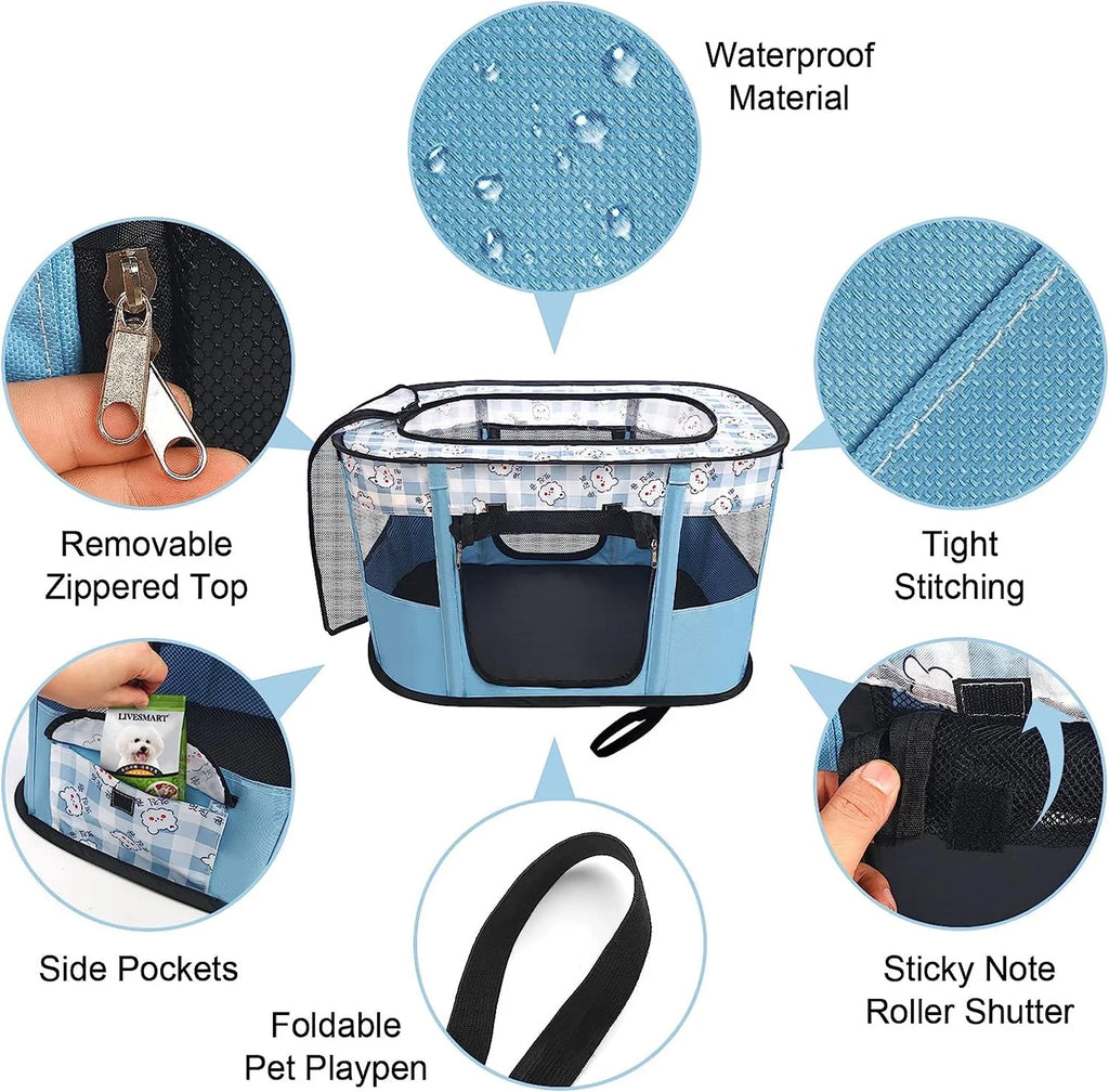 Portable Foldable Pet Playpen with Handbag Z9521