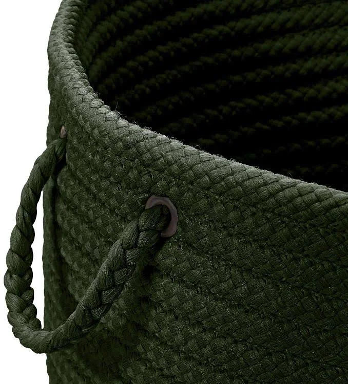 Dark Green 16x16x24 Hamper with Lid V9221