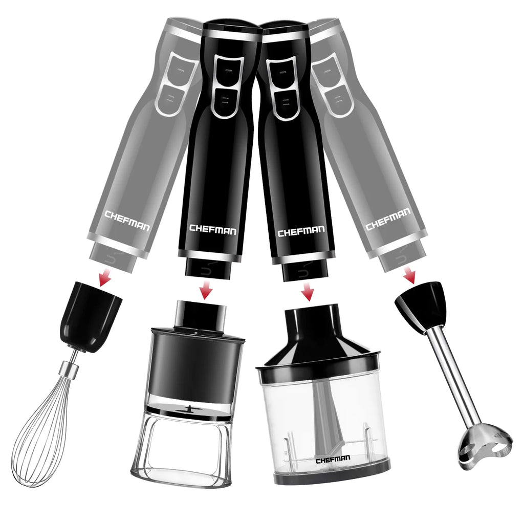 6-in-1 Electric Spiralizer & Immersion Blender, Black O4293