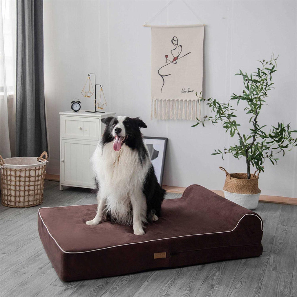 Dog Bed with Pillow Memory Foam V656667