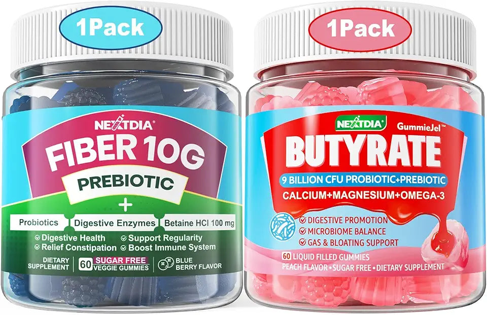 Butyrate Gummies with Probiotic Prebiotic Postbiotic Fiber Z113
