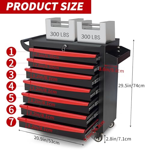 5 Drawer Metal Rolling Tool Chest S58497