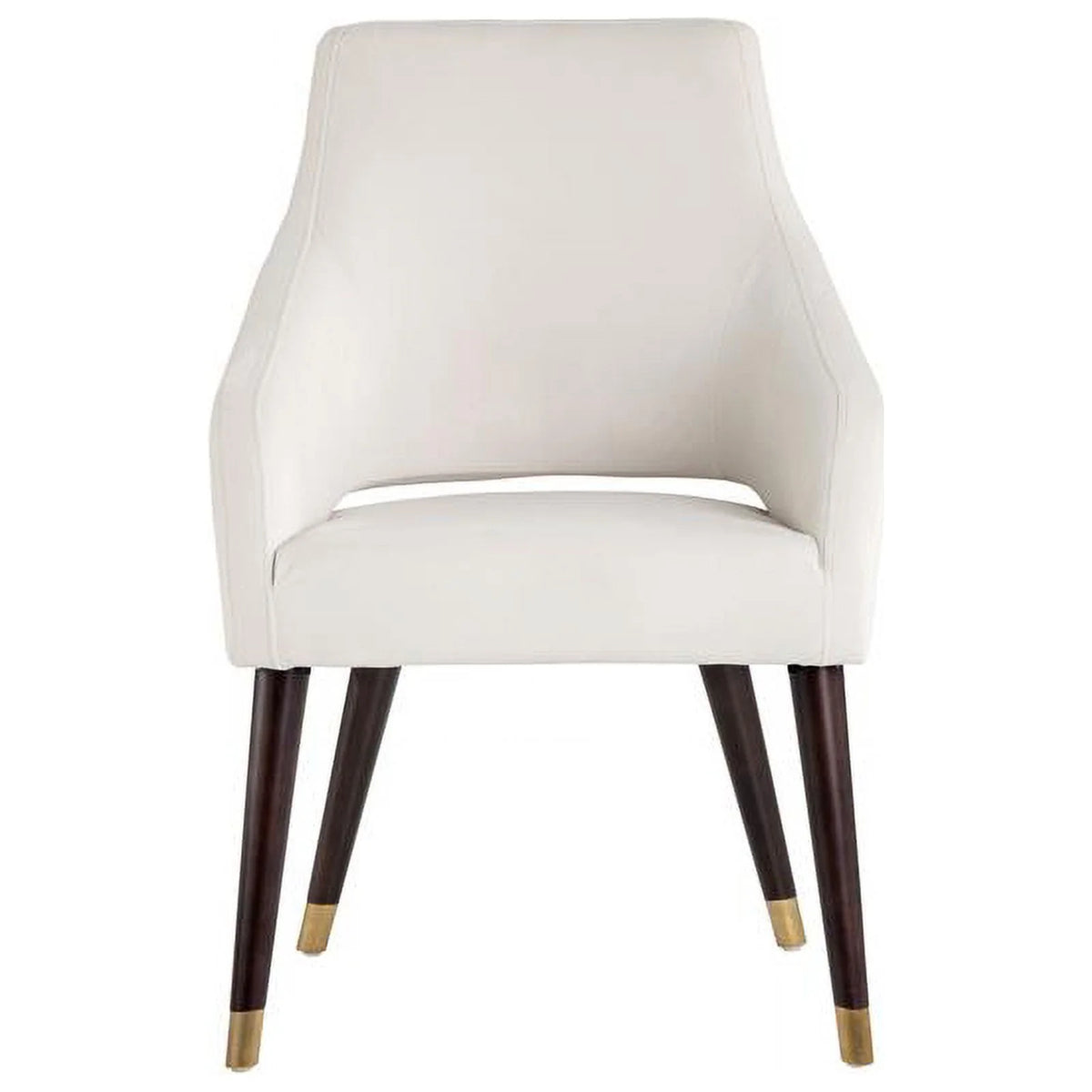 19" Fabric and Wood Dining Armchair in Calico Cream I249268
