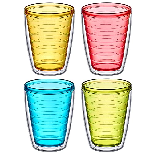 16-Ounce Insulated Plastic Tumblers Set of 4 I979479