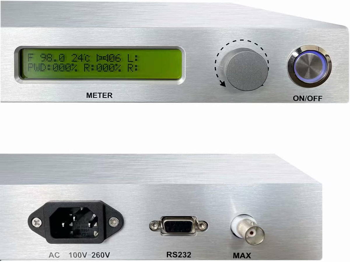 150W Long Range FM Broadcast Transmitter with Antenna Cable Z515770