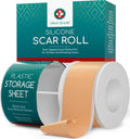 Silicone Scar Sheets, 80 Inches Long - Reusable Silicone Scar Tape - Includes Hygienic Storage Case S834