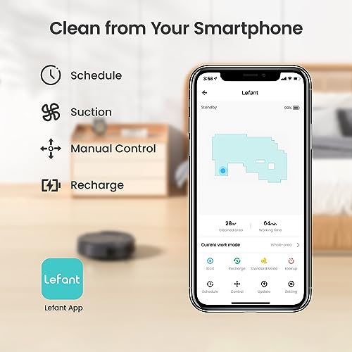Robot Vacuum Cleaner, Super Thin, Powerful Suction, Quiet, Self-Charging, Grey Q7803