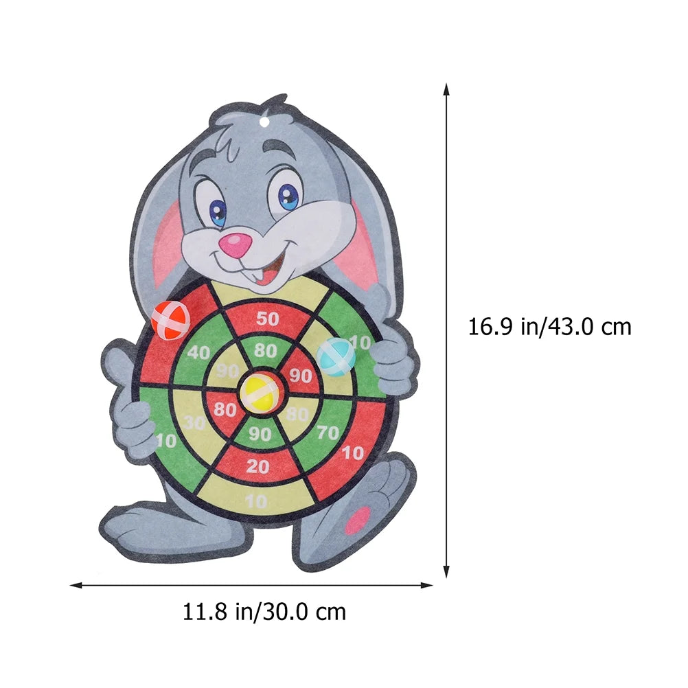 2 Sets Children's Sticky Ball Dart Board Toys Hook up Game X562